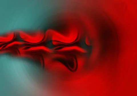 A dynamic abstract background featuring a vibrant neon red wavy liquid flow.. Stockillustratie