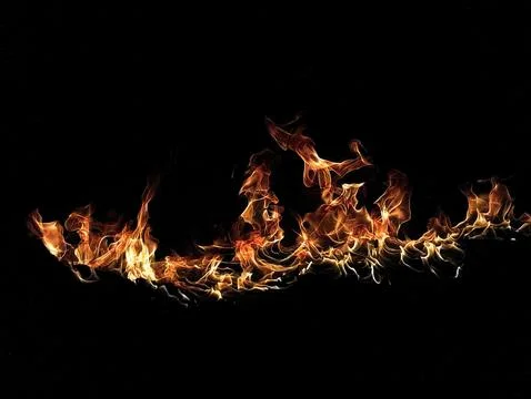Dynamic Abstract Background Featuring Vibrant Flames Against a Dark Backdrop Stock Photos