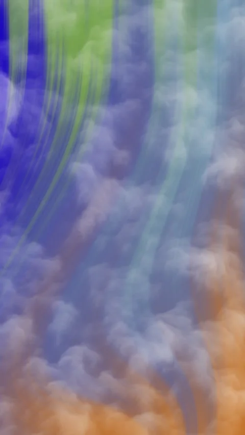 Dynamic abstract background with flowing blue green and orange painterly te.. 库存影片 339994395