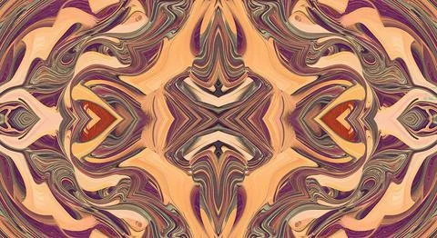 A dynamic abstract background with flowing lines, gradients, and intricate .. Stock Illustration