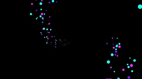 Dynamic abstract background with glowing neon particles moving in a swirlin.. 動画素材 345152057