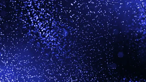 Dynamic abstract background of glowing particles with shining bokeh sparkles Stock Footage 95225866