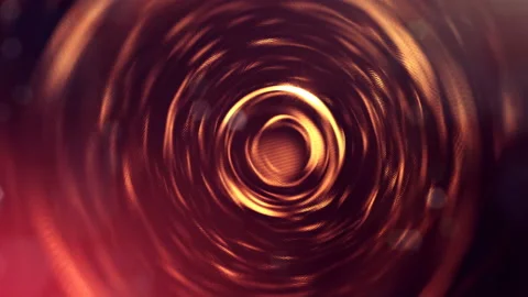 Dynamic abstract background of glowing particles with shining bokeh sparkles Stock Footage 95227951