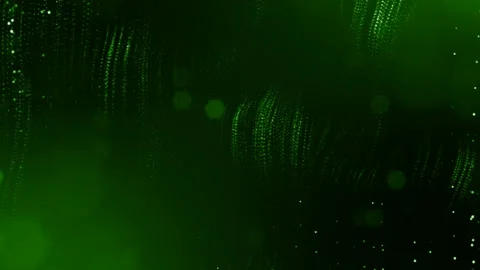 Dynamic abstract background of glowing particles with shining bokeh sparkles Stock Footage 95229351