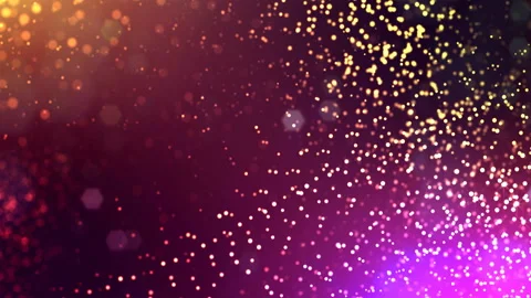 Dynamic abstract background of glowing particles with shining bokeh sparkles Stock Footage 95240248