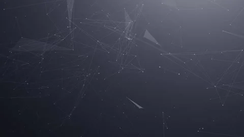 Dynamic Abstract Background With Moving Plexus Lines and Dots. Stock Footage 153325484