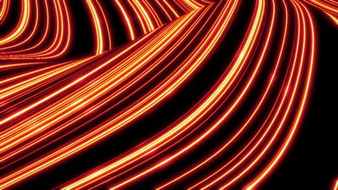 Dynamic abstract background. red lines move randomly Stock Footage 161005593