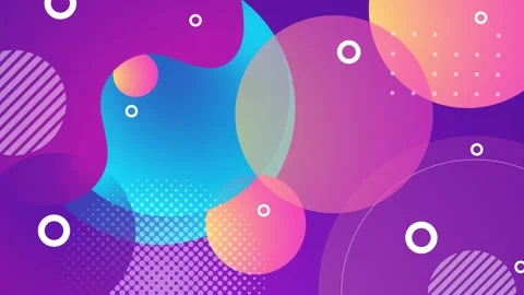 Dynamic abstract background with stylish gradient shapes and pattern seamless 4k Stock Footage 296623764