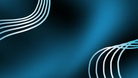 Dynamic Abstract Blue Background with Flowing Wavy Lines and Gradient Effect. Stock Footage 340028716
