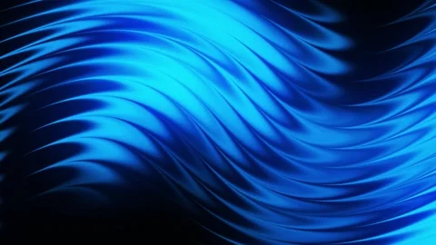 Dynamic Abstract Blue Flowing Waves Background Loop Stock Footage 334977989