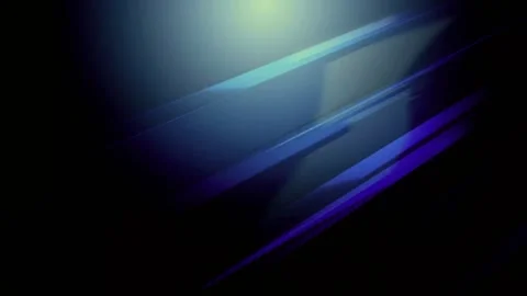Dynamic, abstract blue light streaks across a dark background, perfect for moder Stock Footage 321395178