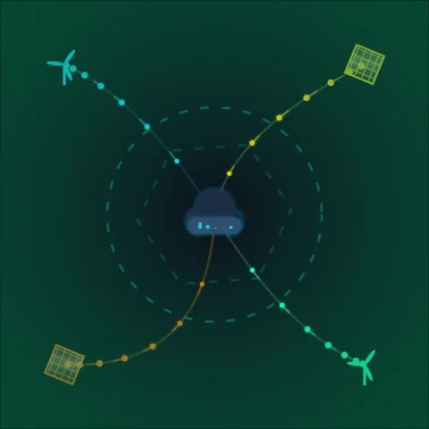Dynamic abstract blue node connection network illustrating futuristic globa.. Stock Footage 344777830
