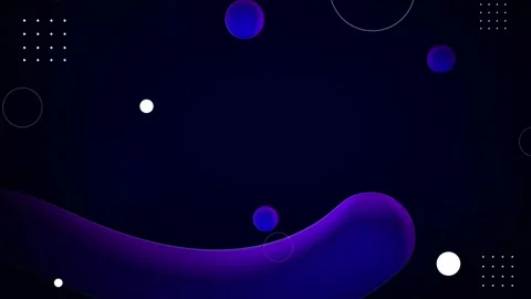 Dynamic abstract blue purple 3d fluid shape design element for digital conten Stock Footage 316250641