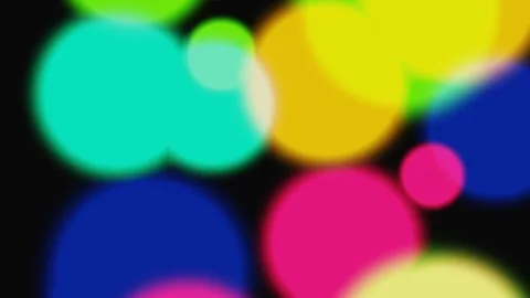 Dynamic Abstract Bokeh Background with Vibrant Multi Colored Circles Overlapping Video stock 333183266