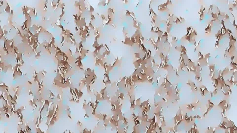 Dynamic, abstract, brown shapes effect with fractal noise Stock Footage 147118493