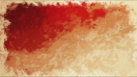Dynamic abstract brush strokes creating vivid red and beige texture Stock Footage 314666579