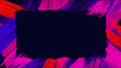 Dynamic abstract brush strokes in vivid red, pink, and purple motion sequence Stock Footage 315158191