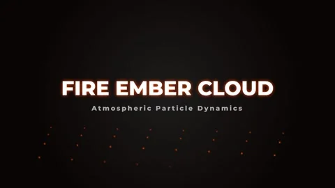 Dynamic abstract burning embers smoke cloud particle effect animation backg.. Stock Footage 337656106
