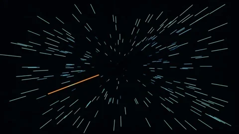 Dynamic abstract burst of white light rays radiating from center on dark bl.. Stock Footage 341058468