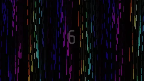 Dynamic abstract color number nine display | vibrant graphic count animation Stock Footage 342205348