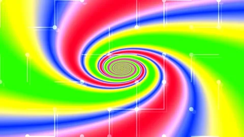Dynamic abstract color vortex swirl loop for futuristic digital data backgr.. Stock Footage 335524553