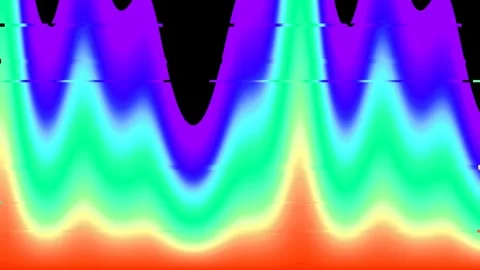 Dynamic abstract color wave gradient background loop for visual effects and.. Stock Footage 337705938