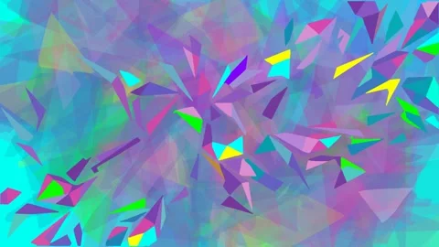 Dynamic abstract  colorful geometric background Stock Footage 334050592