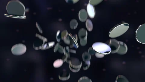 Dynamic abstract colorful jumping animation in 4K Stock Footage 143962234