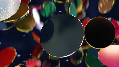 Dynamic abstract colorful jumping animation in 4K Vidéo 143962236