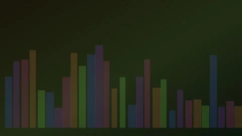 Dynamic abstract colorful vertical bars on a dark gradient background repre.. Stock-Footage 340468373