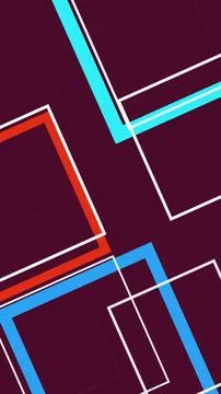 A dynamic abstract composition of intersecting geometric lines in maroon, c.. Stock Illustration