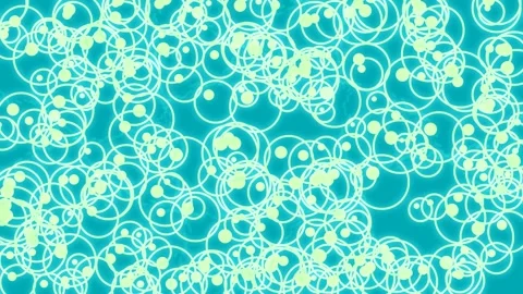 Dynamic abstract connection network of glowing golden circles on deep red b.. Stock Footage 336505973
