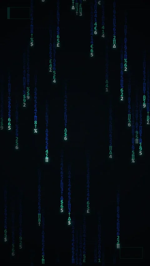 Dynamic abstract cyber data streams flowing through futuristic dark void Stock Footage 344935905
