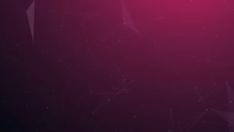 Dynamic Abstract Dark Red Background With Moving Plexus Lines and Dots. Stock Footage 153325475