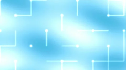 Dynamic abstract data connection flow background with glowing neon nodes Stock Footage 336885582