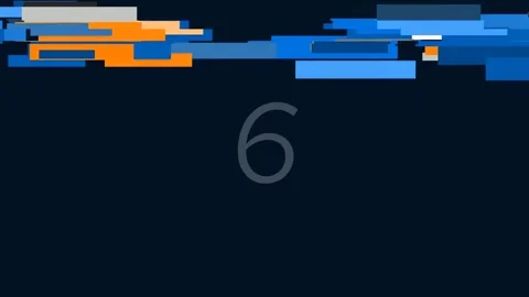 Dynamic Abstract Data Count Sequence on Futuristic Digital Background Display Stock Footage 342205369