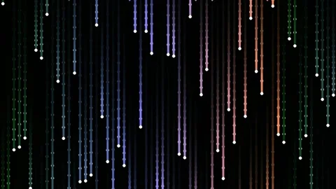 Dynamic abstract data stream: Colorful falling glow energy lines background.. Stock Footage 341055073