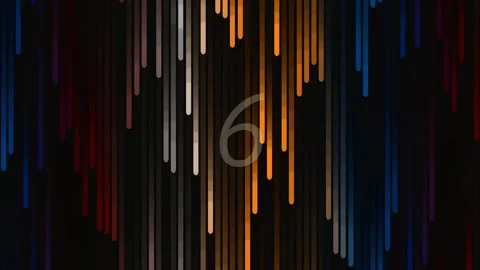 Dynamic abstract data visualization of progression using glowing vertical l.. Stock Footage 342205380