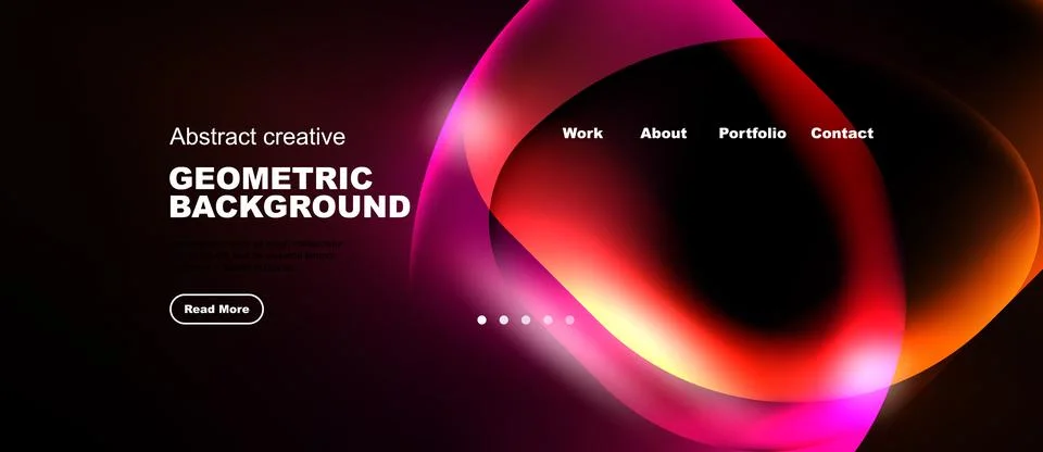Dynamic abstract design features vibrant pink, purple hues. Modern website イラスト素材