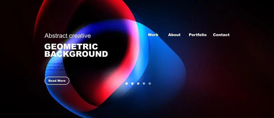 Dynamic abstract design features vibrant color gradients, geometric shapes,.. 스톡 일러스트