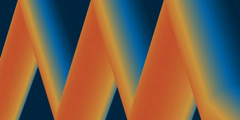 A dynamic abstract design with overlapping triangles in a zig-zag pattern. .. Illustrazione stock