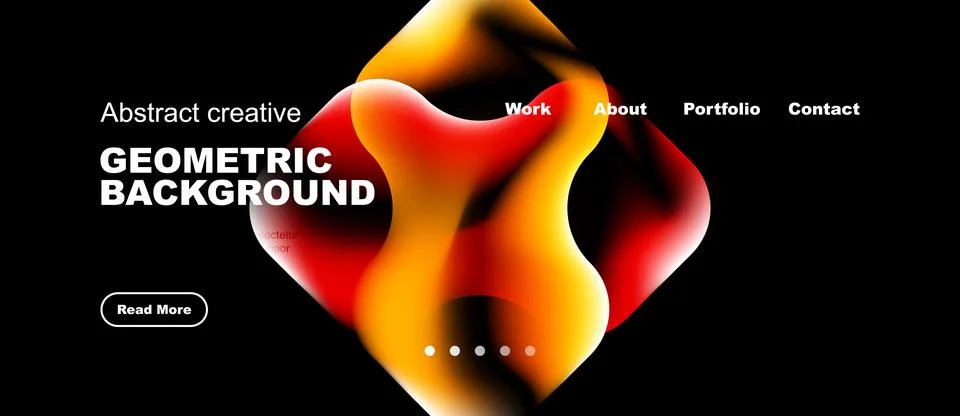 Dynamic abstract design. Vibrant colors blend, creating fluid shapes over dar 스톡 일러스트