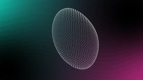 Dynamic abstract digital background featuring looping waves and particle an.. Stock Footage 319770222