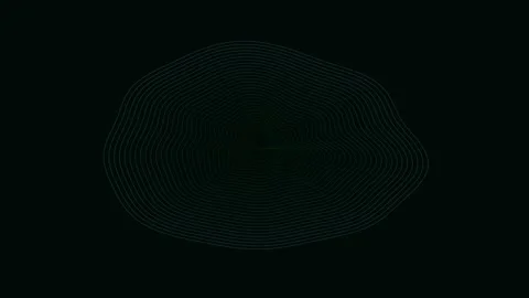 Dynamic abstract digital connection pattern with glowing particles on black.. Stock Footage 336836723