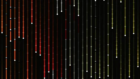 Dynamic abstract digital data visualization with flowing vertical neon ligh.. Stock Footage 341055109