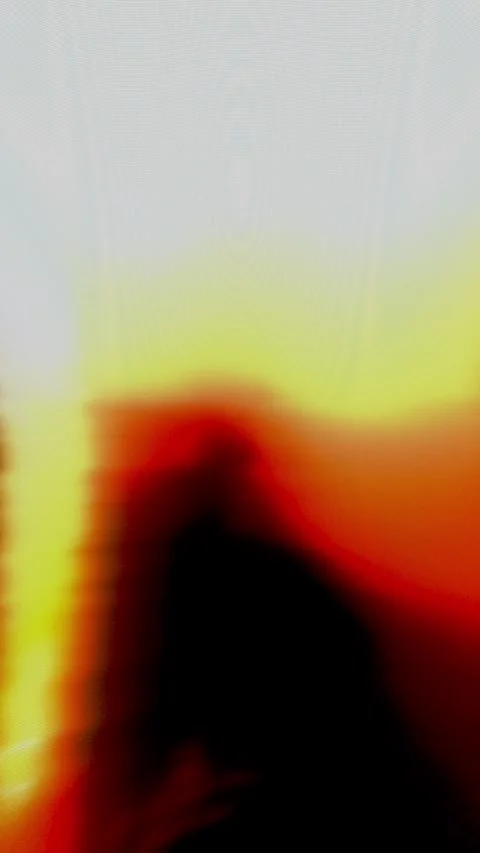 Dynamic abstract digital glitch effect with vibrant cyan and deep blue light Video stock 318610581