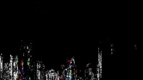 Dynamic abstract digital glitch noise with pixel distortion and interferenc.. Stock Footage 319951066