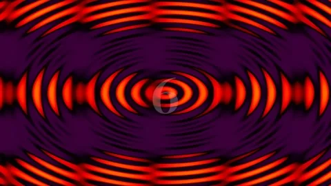 Dynamic Abstract Energy Background with Glowing Concentric Waves Ripple Effec Stock Footage 342094950