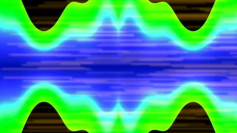 Dynamic abstract energy waves: glowing purple orange synth gradient backgroun Stock Footage 337658187
