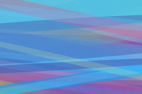 A dynamic abstract field of interlocking wave bands in teal, blue, and mage.. Stock Illustration